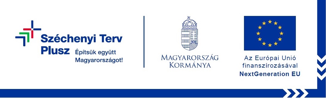 Széchenyi Terv Plusz – Finanszírozta az Európai Unió – NextGenerationEU – Magyarország Kormánya